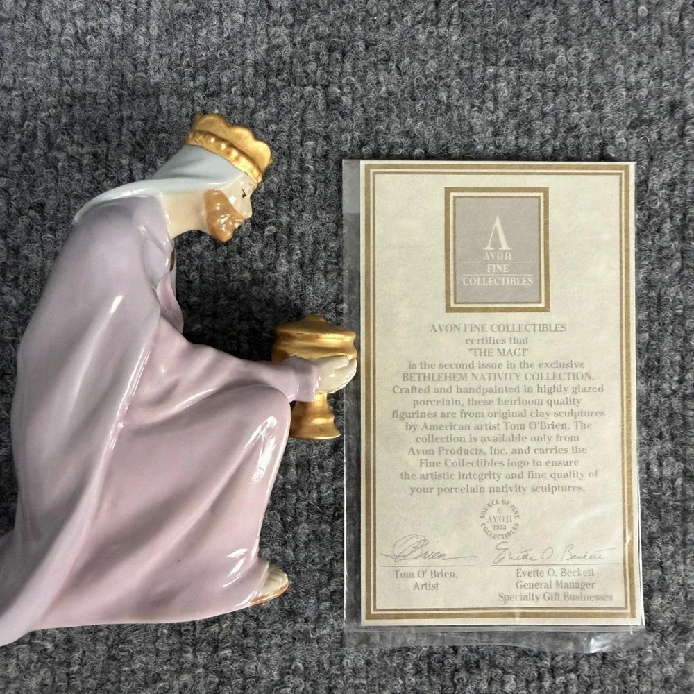 Vintage Avon Magi Balthasar‎ Figurine Bethlehem Nativity Christmas Decor